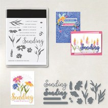 압인기 압인 2023 1 월-4 월 미니 카탈로그 꽃 크리스마스 새로운 클리어 스탬프 및 금속 절단 다이 세트, 04 B-5469_01 DE Stamps