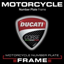 2020 두카티 바이크 번호판가드 MFMC02-2020 DUCATI 3LINE DESIGN MOTORCYCLE Number Plate Frame, D12