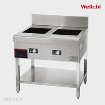 웰치인덕션 업소용 인덕션 웰치 2구 간택기 높은렌지 KRI-700MC, 7Kw