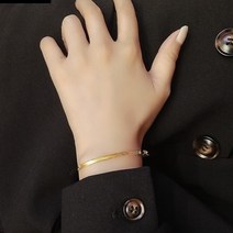 [Super Shiny] 골드 리쏘 스네이크 팔찌_Gold sneak bracelet 18K plating