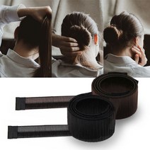 당고머리 올림머리 똥머리 스틱밴드 헤어끈 만두머리, 1-똥머리밴드-블랙