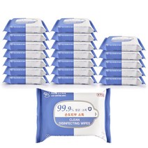 크린원 손소독티슈 물티슈 손소독제 세정제 20매x20팩