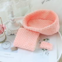 PKTOYS 귀여운 면 인형 인형 침구 침구 커버 퀼트 쿠션 베개 가구 세트 인형 20CM, 오렌지 파우더 둥지 3 피스 세트, 20/30cm 인형을 위해 적당한