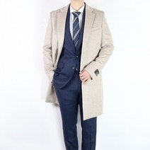 바쏘옴므 21FW 베이지 캐시미어 남자 정장코트 WSV4CA01