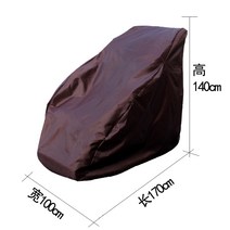 안마의자 커버 덮개 안마기 시트 천갈이 인테리어 보호 먼지 차단 긁힘 방지 보관 관리 4, 브라운 XL 코드 옥스포드 천 무료 보관 가방
