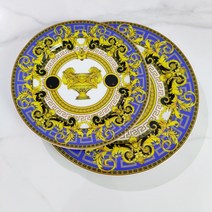 도자기식판 성인식판 다이어트 빈티지 세라믹 디너 창의적, 1.8 inch 10 inch