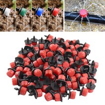 자동 관개 드리퍼 정원 물방울 부품 가시 스프링클러 야채 잔디밭, 02 빨간, 1개
