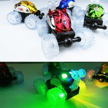 LED 스턴트 RC카 무선조종 (색상랜덤)/알씨카 RC카 자동차 미니카 어린이집 선물, 색상랜덤
