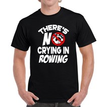 브랜드없음 노를 젓는 데 울음이 없습니다. 웃긴 티셔츠 남성 스포츠