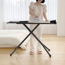 던하우스 베이직 스탠드 다리미판 접이식 스탠딩 다림판, 베이직 블랙