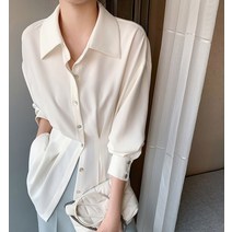 드레스허그 클라비 4color 주름 셔츠