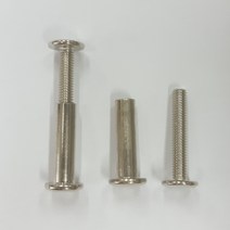 평볼트 가구볼트 조립 평너트 침대 장농 가구연결 커넥팅 납작머리, 평볼트_니켈6x75