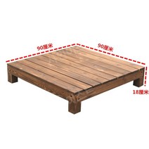 조립식 평상 야외 테이블 데크 원목 방부목, 90x90x18cm 테이블