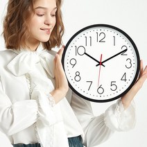 깔끔한 벽시계 벽시계 이쁜 거실 벽장시계 사무실 zzzzz78*61290463pv, 블랙