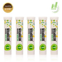 비타하임 발포 비타민C 500 20정 x 5개 뉴트릴로 발포비타민, 86g, 5개 구성