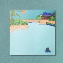 경주는 너무 예쁘다 동궁과 월지 떡메모지 경주굿즈 관광기념품 경주여행 경주기념품 경주상품★jun☆a, ※­선택:상품선택▣