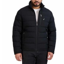 노티카 Nautica 남성용 퀼트 패딩 재킷 L 블랙 블랙.