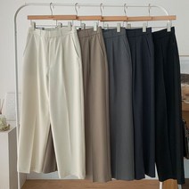 디어썸띵 인생핏 차르르 후크버튼 핀턱 와이드 슬랙스팬츠