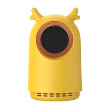 전기벽난로 미니 온풍기 히터 전기 팬 데스크탑 따뜻한 공기 송풍기 220v 110v 홈, 리모콘 없이, 우리 노랑