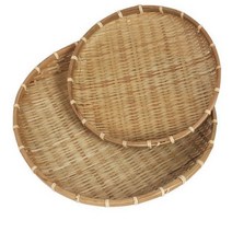 실용적인 대나무채반 원형 소쿠리 명절음식 부침개접시 싸리채반 전접시 미디어나무, 34cm