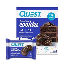 Quest Nutrition 초콜릿 케이크 포레스티드 쿠키 8개 명품초콜릿 발렌타인 초코렛선물 초콜릿만들기 간식, 8 Count (Pack of 1)_Chocolate