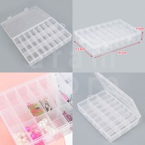 플라스틱 투명 부품박스 24칸 부품수납함 플라스틱박스 부품보관상자