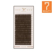 세븐뷰티 월드래쉬 세이블 속눈썹 다크브라운 C컬 속눈썹연장모, 1개, 굵기0.1x10mm(29977)