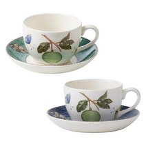 웨지우드 사라스가든 커피잔 1인조 2p, 2개, 그린