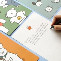 뜯어쓰는 귀여운 편지지 패드 곰신 군대 기념일