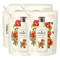 허브마리 향좋은 동백꽃향 섬유 유연제 카멜리아힐 리필 1.6L x4입, 허브마리 섬유유연제 카멜리아힐 1.6Lx4입