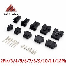초정밀 3D 프린터 커넥터 SM2/3/4/5/6/7/8/9/10/11/12 핀 피치 2.54MM 암수 하우징 + 터미널 SM-2P JST SM2, 3Pin