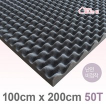 폼나는집 100x200cm/50T 계란판 방음스펀지 방음재 흡음재 셀프시공, 100x200cm/50T/난연/비접착