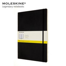 몰스킨 클래식 노트 소프트커버 스퀘어드 A4 블랙, 단품
