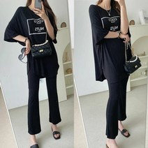 미소클로젯 루즈핏 실키 코코넛 투피스 세트