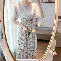 아일렛원피스 여름 시어서커 지지미 원피스 실크