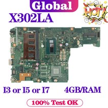 KEFU F302LA 메인 보드 F302LJ X302LJ X302LA P302LA P302LJ 노트북 마더 보드 I3 I5 I7 4 세대/5 세대 CPU 4GB/RAM UMA/V, 4GB I5-5200U V2G