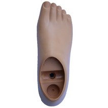 의족 발 발가락 폴리우레탄 보조기, M 오른쪽 단일 구멍 발목