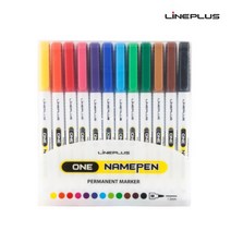 (LINEPLUS) 원 네임펜 12색세트F