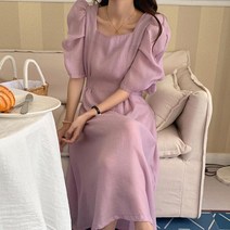 하늘하늘한 소재 여성 롱원피스 청순한 느낌 원피스