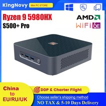 S500 + Pro AMD 미니 PC Ryzen 9 5980HX 7 5800H Windows 11 듀얼 LAN NVMe SSD Vega 8 그래픽 데스크탑 PC 게이밍 컴퓨터 T, CN, No Ram No HD No WiFi, Ryzen 9 5900HX