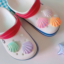 아트박스/올패턴 슬리퍼 신발끈 글리터 조개 장식