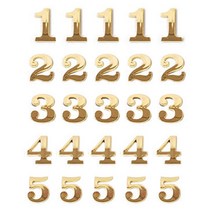 금색 입체숫자 같은숫자 수량 5개씩, 7.x5