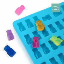 마타바 꼬마곰젤리 53구 실리콘몰드, 색상랜덤