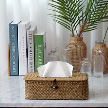 라탄 사각 원형 두루마리 티슈함 휴지 케이스 정리함 티슈커버 쏠리또, 1개, 정사각 티슈함(14x14x14cm)