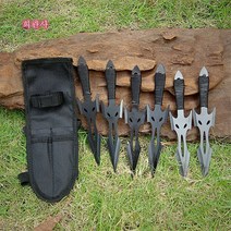 단도 비도 투척 나이프 닌자 은닉 훈련 다트 무기 Esyuse 증정, 3 블랙