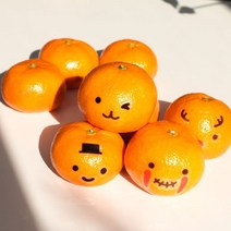 갓샵 귤 표정 데코 스티커, 단품