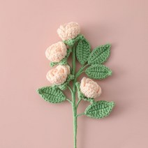 꽃다발 기념일 플라워박스 뜨개질 부케 크로셰 생일 수제 크로셰 멀티 헤드 장미 분기 꽃다발 웨딩 파티, 02 A6