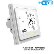 물/전기 바닥 난방 물/가스 보일러용 WiFi 스마트 온도 조절기 온도 조절기 알렉사 구글 홈으로 작동, BHT-002-GCLWW China