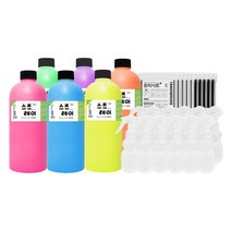 교육기관 추천! 스프레이물감 세트 1000ml 대용량 핑거페인트 촉감놀이 물감놀이 미술놀이, [스프1000풀+트리거12개+포리멀티(화,블)5개]