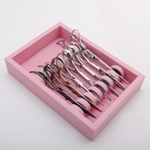 [가위거치대] 가죽 미용 가위 거치대 정리대 정리함, 핑크, 1세트